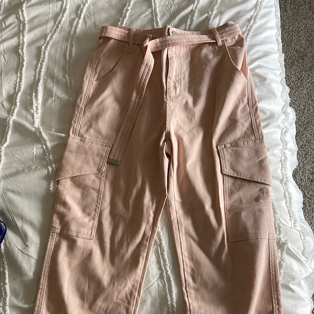 Forever 21 pink cargo pants